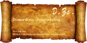 Domonkos Zseraldin névjegykártya